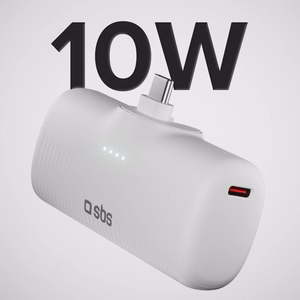 SBS EcoPower 5000 mAh 10W внешний аккумулятор со встроенным портом USB-C - Белый