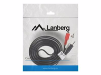 Lanberg Jack 3.5mm uz RCA kabelis 2m melns