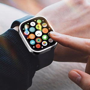 Tempered glass case Dux Ducis Hamo Apple Watch 41mm silver