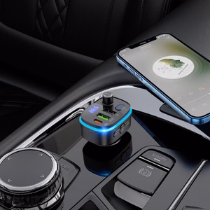 Car transmitter bluetooth Hoco 2 x USB A + USB C QC3.0 PD 20W E62 black