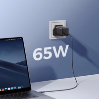 Joyroom JR-TCG18 65W sienas lādētājs 1 x USB-C (UK spraudnis) - melns