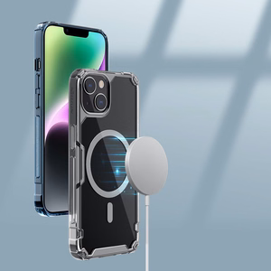 Nillkin Nature Pro magnētiskais viedtālruņa apvalks iPhone 14 Plus, MagSafe, zils