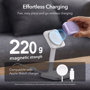ESR Orbit Halolock Magnētiskais viedtālruņa apvalks Apple AirPods 4 - violets