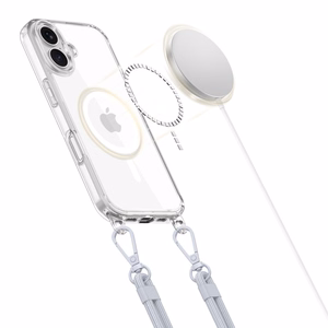 Maciņš TECH-PROTECT FLEXAIR CHAIN MAGSAFE IPHONE 16 pelēks & rozā