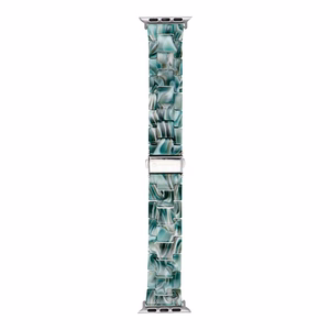 Strap to Apple Watch Forcell F-Design FA04 marbled resin clasp 38 / 40 / 41 mm green
