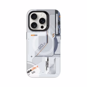 Benks Magnētiskais Mecha Series Viedtālruņa apvalks Iphone 15 Pro Max balts