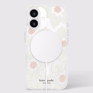 Kate Spade New York Protective MagSafe - Case for iPhone 16 (Hollyhock Floral)