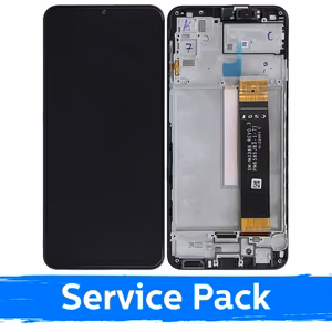 LCD дисплей совместимый с Samsung M236 M23 5G / M336 M33 5G чёрный с рамкой (Service Pack)