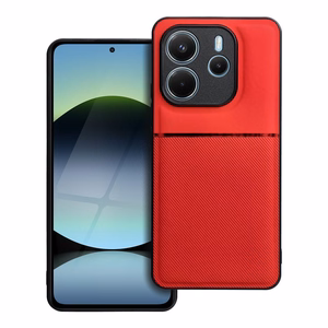 NOBLE viedtālruņa apvalks XIAOMI Redmi Note 14 4G (GLOBAL - 163,25mm x 76,55mm x 8,16mm) sarkans