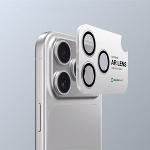 AmazingThing сапфировое стекло для камеры iPhone 17 Pro / Pro Max - с чёрной рамкой