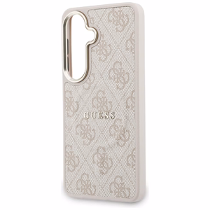 Guess maciņš 4G Embossed Ring MagSafe priekš Samsung Galaxy S26 rozā