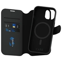 CARE by PanzerGlass Funkcija Tango 2in1 Maku apvalks MagSafe iPhone 15 - melns