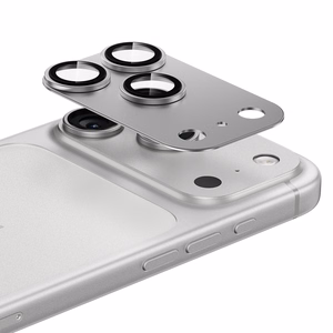 Benks rūdītais stikls Glass Warrior metāla integrēts lēcas aizsargs (C069) Iphone 17 Pro (3 lēcas) balta
