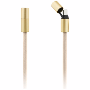 Guess CBDY 4G Charm USB-C / USB-C kabelis 150cm - smilškrāsas