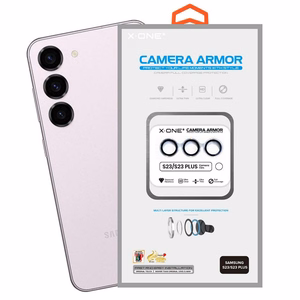X-ONE Sapphire Kameras Aizsargs - Samsung Galaxy S23/S23 Plus - sudrabains