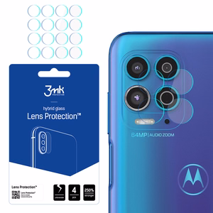 hibrīda stikls 3MK FLEXIBLE GLASS LENS MOTOROLA MOTO G100 5G kamerai 4 gab..