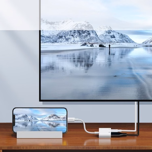 Joyroom S-H141 adapteris Lightning (vīr.) - HDMI FullHD 1080p 60Hz (siev.) / Lightning (siev.) - balts