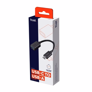 Trust Calyx USB-C uz USB-A adaptera kabelis melns