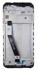 LCD screen Xiaomi Redmi 9 ar touch screen ar frame Melns original (service pack)