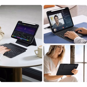 Dux Ducis DK Series bezvadu Bluetooth tastatūra priekš Apple iPad Pro 11 M4 (2024) melna