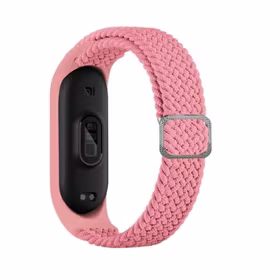 Beline Siksniņa Mi Band 7/6/5 Textile rozā