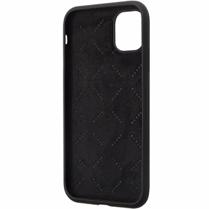 Guess GUHCN614DGPK apvalks iPhone 11 / Xr - melns Silikona Logo Strass 4G
