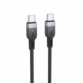 Kabel USB C do USB C Hoco 3A 60W Silikonowy 3 m X109 czarny