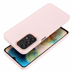 Чехол Samsung A23 5G Frame пудровый розовый