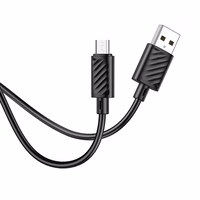 Kabelis USB A uz Micro USB Hoco 2,4A 1 m X88 melns