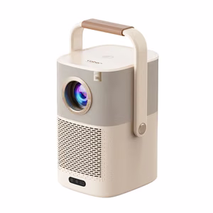 Yaber T2 Plus GTV 1080p 450 ANSI Google TV JBL Dolby Audio Multimedia Projector with Battery - Beige