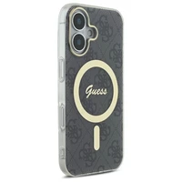 Guess IML 4G MagSafe viedtālruņa apvalks iPhone 16 - melns