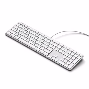 Vadu tastatūra USB A/USB C QWERTY Dual (Mac/Windows) Satechi Slim LX3 Wired sudraba