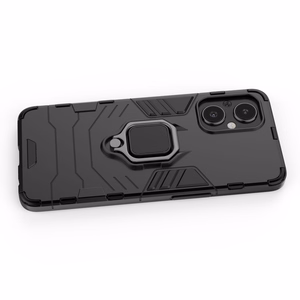 Ring Armor izturīgs hibrīda apvalks ar magnētisko turētāju OnePlus Nord N20 5G Melns
