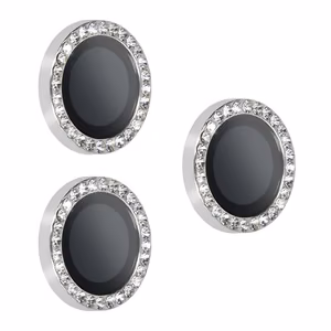 Temperētais stikls HARD DIAMOND kamerai (objektīvam) iPhone 17 Pro/17 Pro Max – sudraba krāsas, 3 gab.