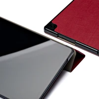 Korpuss Reach Smart Leather Samsung X210/X215/X216 Tab A9 Plus 11.0/X230/X235/X236 Tab A11 Plus 11.0 bordo krāsā
