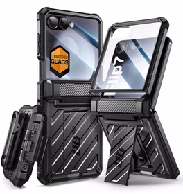 Supcase Unicorn Beetle Pro viedtālruņa apvalks Samsung Galaxy Z Flip 7 - melns