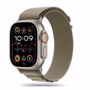 TECH-PROTECT NYLON PRO APPLE WATCH 4 / 5 / 6 / 7 / 8 / 9 / SE / ULTRA 1 / 2 (42 / 44 / 45 / 49 MM) TITĀNA/OLĪVU