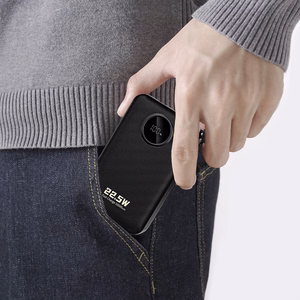 Dudao K14+ portatīvais lādētājs 20000mAh 22.5W USB-C / USB-A / iebūvēti Lightning un USB-C kabeļi - melns