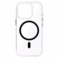Spīdīgs MagSafe skaidrs viedtālruņa apvalks iPhone 16 Pro Max melns