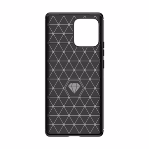 Carbon Case силиконовый чехол для Motorola Edge 40 Pro - чёрный