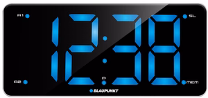 Blaupunkt CR15WH digitālais modinātājs, melns/balts