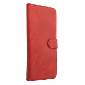 Universāls grāmatas tipa viedtālruņa apvalks COMMON izmērs XL, paredzēts SAMSUNG A12 / A13 4G / A34 5G / A02s / XIAOMI Redmi 12 4G / 12C / NOTE 12 4G / 12 PRO 5G / OPPO A53s / A72 / A92, sarkans