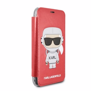 Karl Lagerfeld Karl Space Cosmonaut Viedtālruņa apvalks iPhone X/XS - sarkans