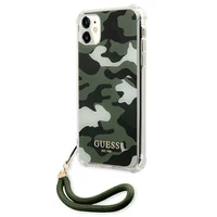 Guess GUHCN61KSARKA iPhone 11 6.1" / Xr zaļš/haki cietais apvalks Camo kolekcija