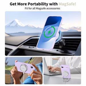 Tech-Protect Silikona Magnētiskais viedtālruņa apvalks iPhone 17 Air - Violeta