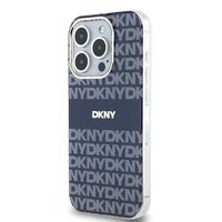 DKNY IML Mono un svītras Magnētiskais viedtālruņa apvalks iPhone 15 Pro Max - zila