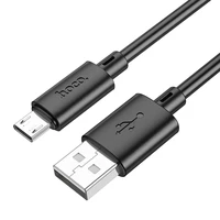 Kabelis USB A uz Micro USB Hoco 2,4A 1 m X88 melns