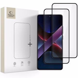 Tech-Protect Glass Fit+ 2-pack tempered glass for Xiaomi Poco X7 5G - black