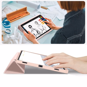 Tech-Protect SmartCase Pen planšetdatora apvalks Samsung Galaxy Tab S11 11.0 X730 / X736 - rozā