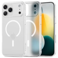 Tech-Protect MagSlim Magnētiskais viedtālruņa apvalks iPhone 17 Pro Max - matēts balts